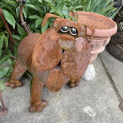 Heavy Metal Dog Sculpture 