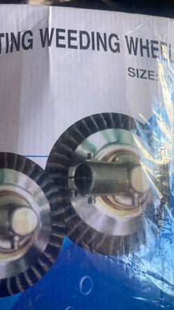 Derusting weeding wheel