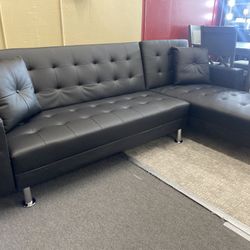 🔹Black Sectional Sofa Bed🔹