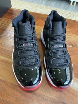 Nike Air Jordan Retro 11 Bred Black / Red Brand New 