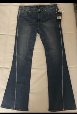 - True Religion Joey Mid Rise Flare jeans in medium wash denim, ONLY AVAILABLE ONLINE size W33 brand new