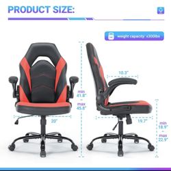 Ergonomic gaming chair office chair with foot rest brand new