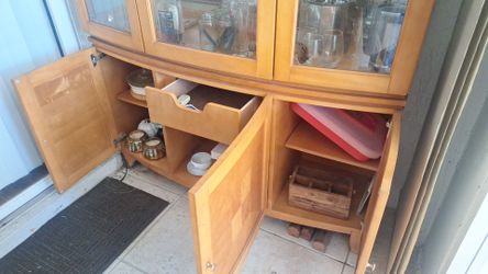 Wood cabinet dinning room