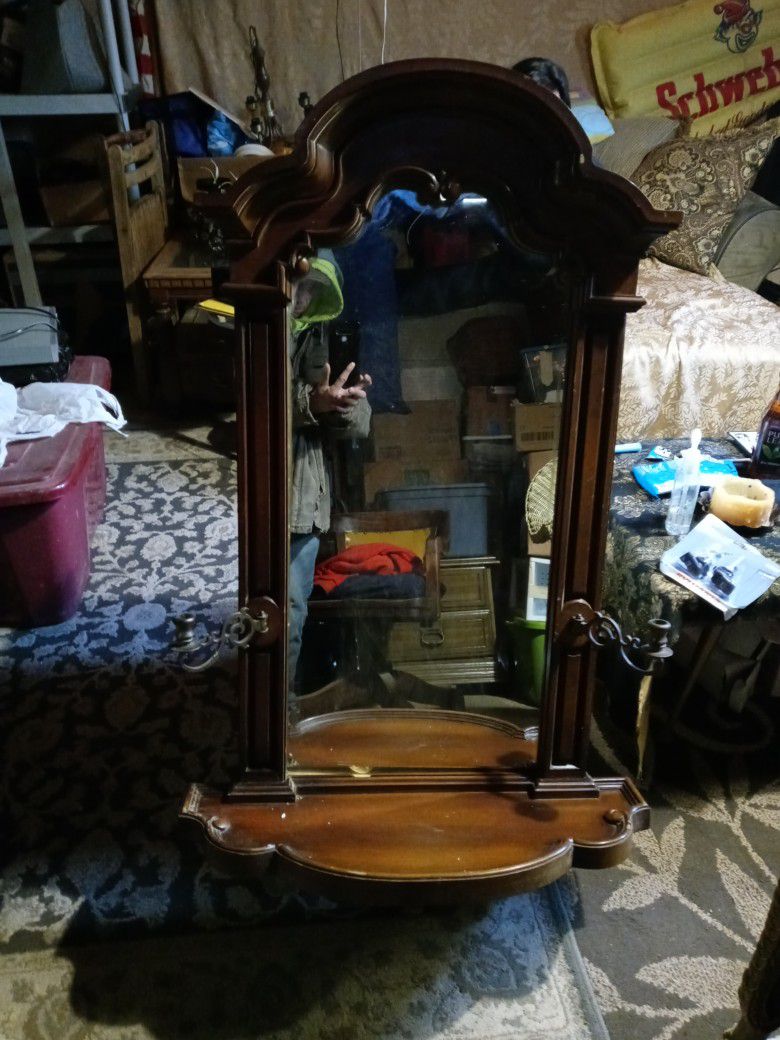 Vintage/retro Brass Candle Mirror