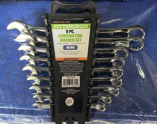 9 Piece Wrench Set-$10