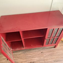 Red Wood Cabinet