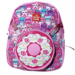 Kids School Pink Cats Backpack
