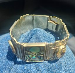 STERLING .925 Silver Abelone Custom hand-made BRACELET
