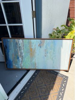 Canvas acrylic artwork/ painting with wood frame