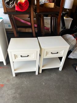 Williams sonoma white nightstand