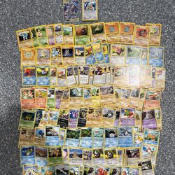 Damaged Mewtwo & Mew + Vintage Pokemon Cards