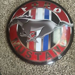 Ford mustang sign