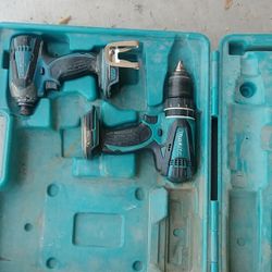 Makita drill and impact no charger. No battery.