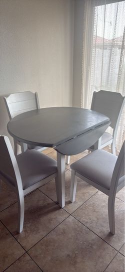 Dining table and chairs