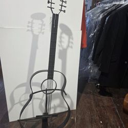 Artist Made Metal Sculpture Guitar