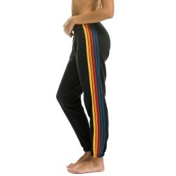 5 STRIPE SWEATPANTS - CHARCOAL 
