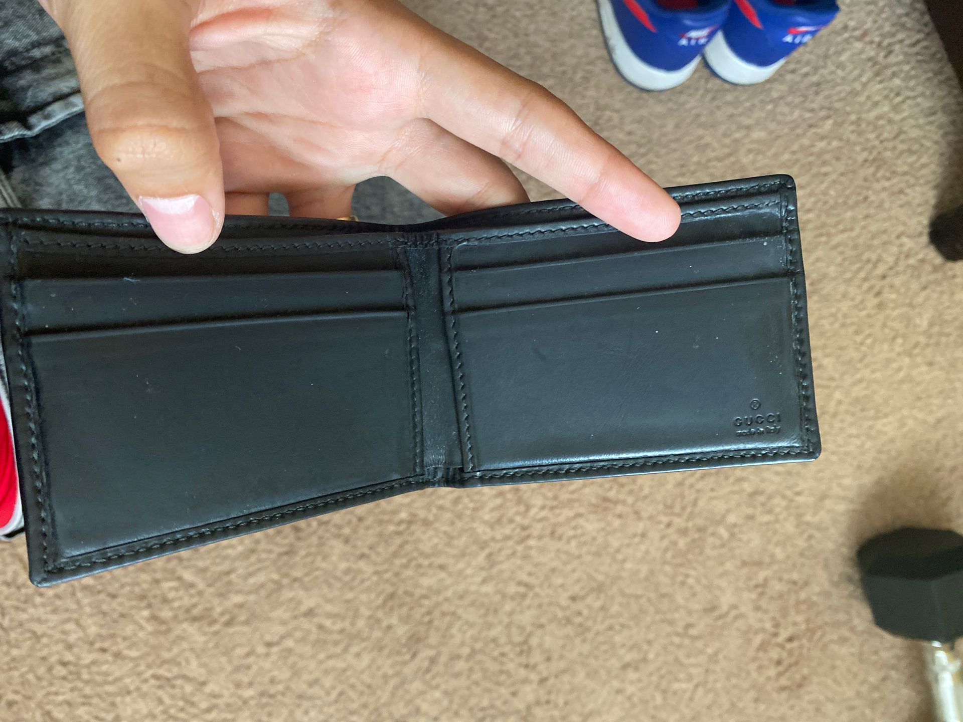 Black Gucci wallet