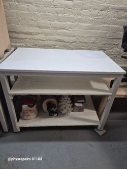 DlandHome 39 inches Small Computer Desk for Home Office Study Table Shelving Storage $40