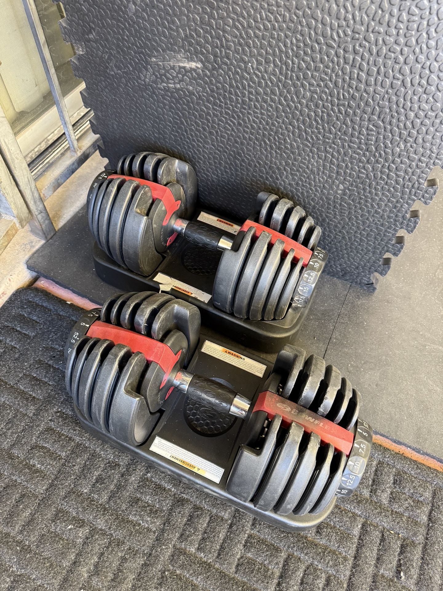 Bowflex SelectTech 552 Adjustable Dumbbells Pair, 5-52.5 lbs, Space-Saving Home Gym Equipment