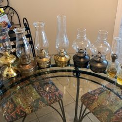 Oil burning lamps