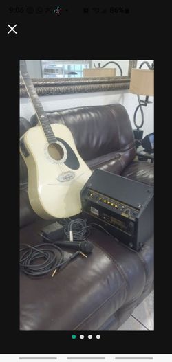 CADILLAC GUITARRA Y AMP AND CABLES
