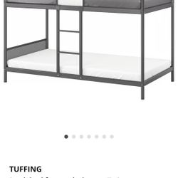 IKEA DARK GRAY BUNK BED FOR CHILDREN
