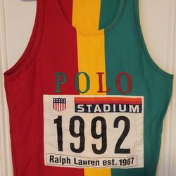 Extremely rare Vintage Polo Ralph Lauren stadium 1992 t-shirt Size M