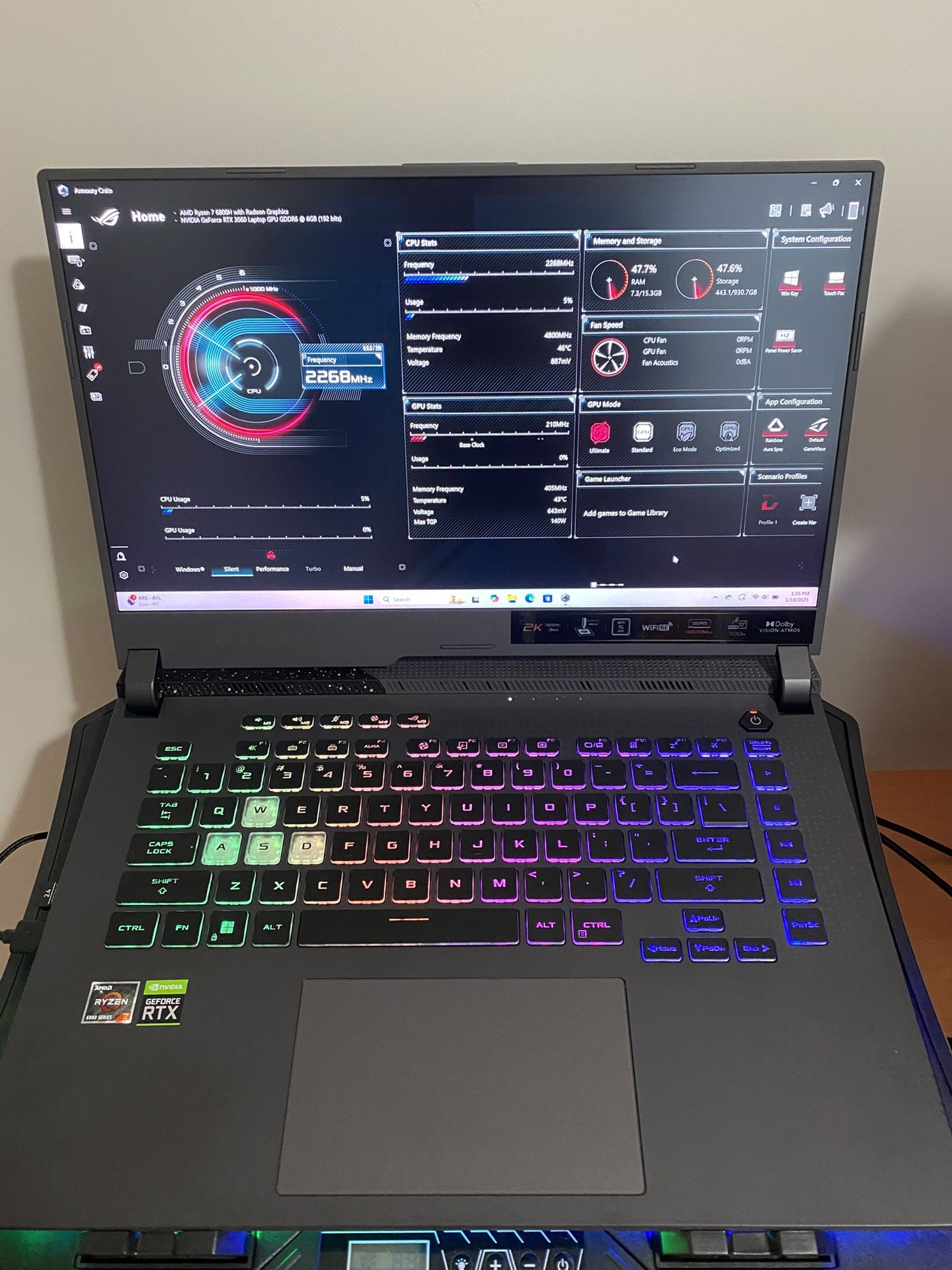 ASUS ROG Strix G15 RTX 3060 Gaming Laptop 