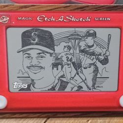 Ken Griffey Jr Seattle Mariners Etch A Sketch Insert 1998 