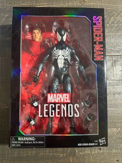 Marvel Legends 12” Symbiote Black Suit Spider-Man Figure