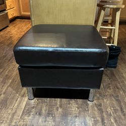 Leather Ottoman