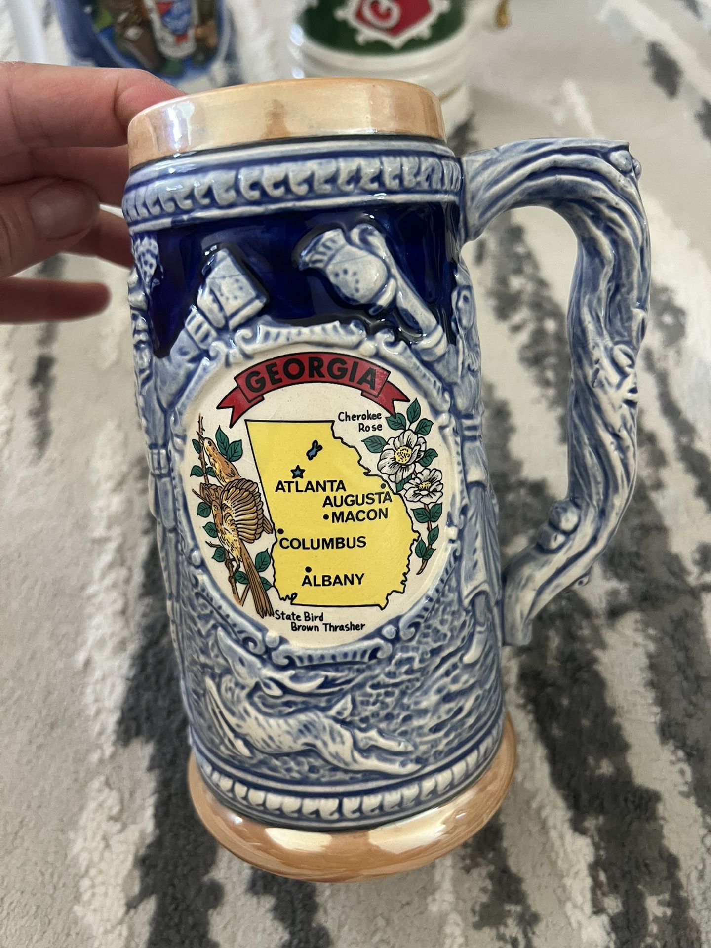 Antique collectors item beer steins the whole set