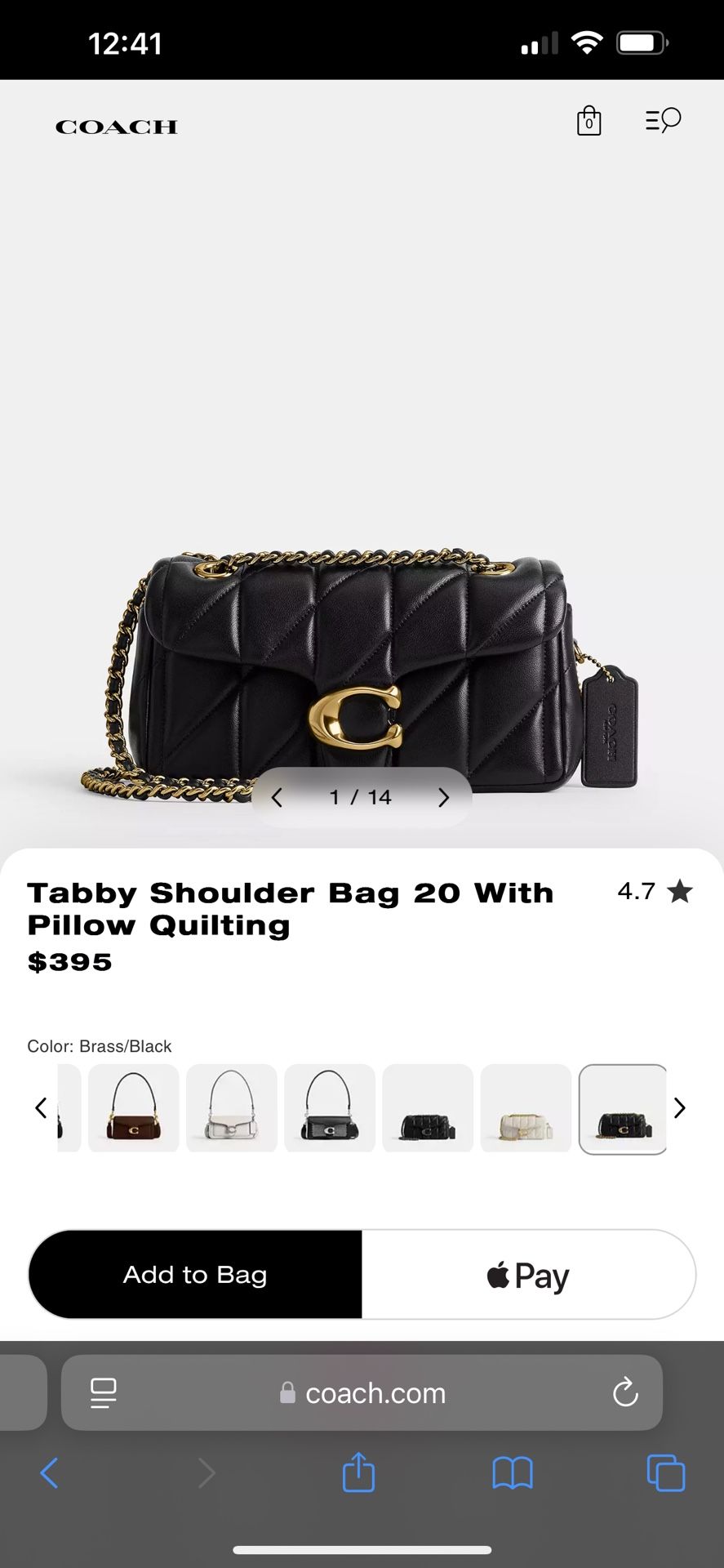 New Coach Shoulder Bag