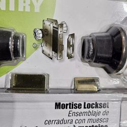 Door Knob Set With Key Defender Security Mortise Lockset