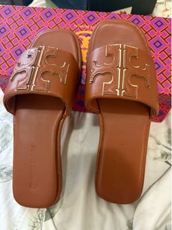 Tory burch sandal, brown, size 39