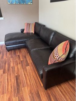 Genuine leather couch