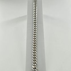 14kt White Gold Cuban Link Bracelet (48.4 Grams)