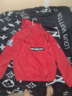 MEDIUM Red Members only sport wind breaker