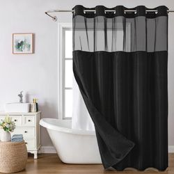 Shower curtain no hooks