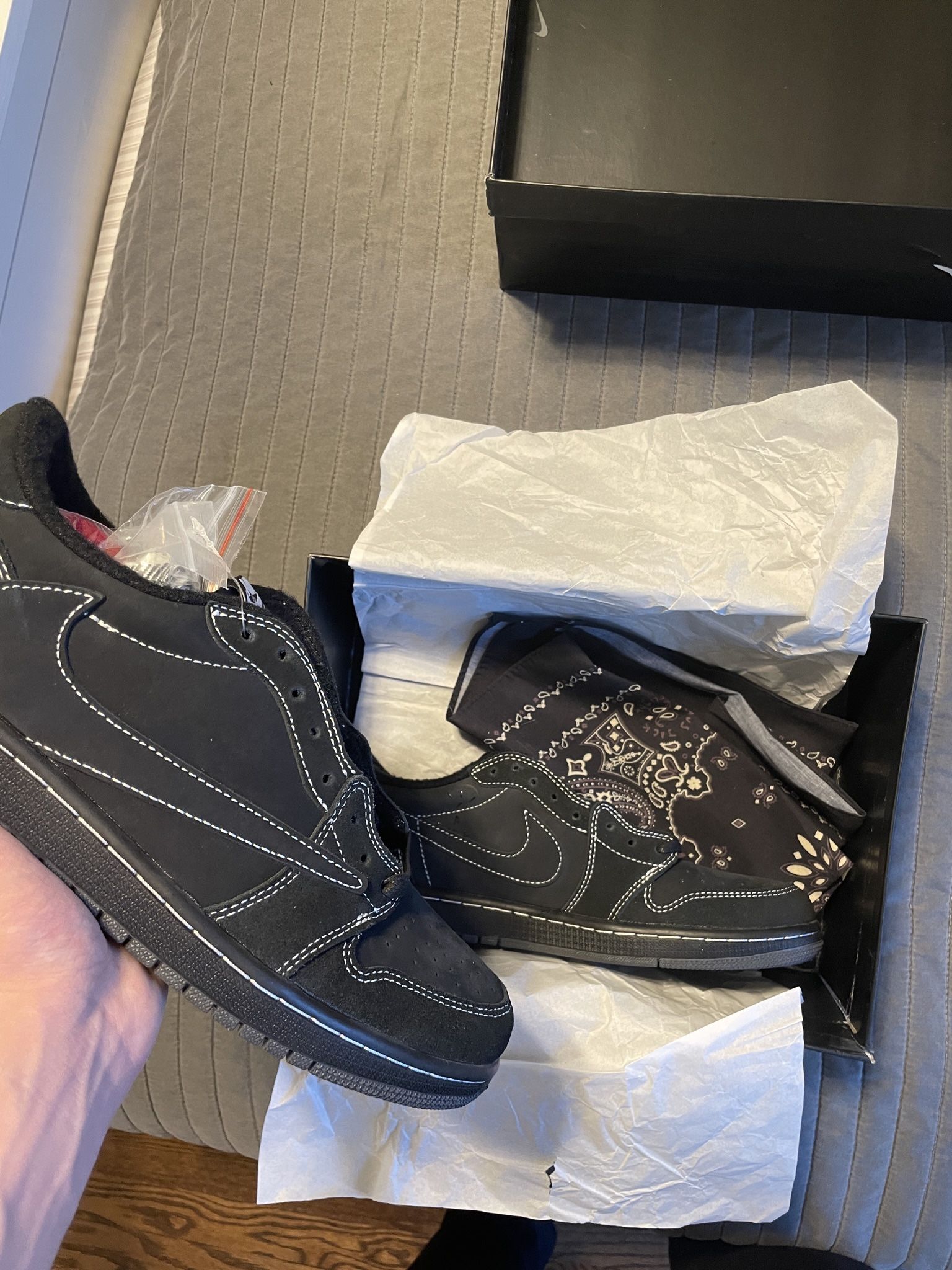 Air Jordan 1 Low Black Phantom