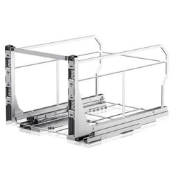 Pull Out Trash Can Under Cabinet with Push to Open Slides