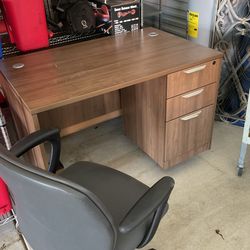 Office Desk W Locking Drawers