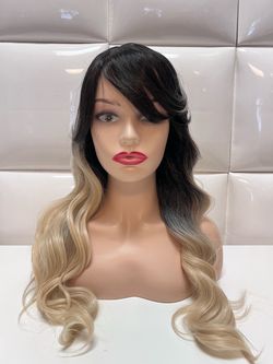 Synthetic hair wig-blonde color-Cosplay Halloween dress up costume-$45 new-peluca nueva