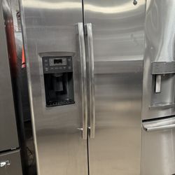 Ge Side By Side Stainless Steel Refrigerator 