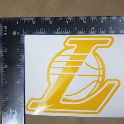 Los Angeles LAKERS L Vinyl Decal - Pick-A-Color