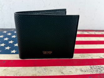 Tom Ford Black Leather Bifold Wallet
