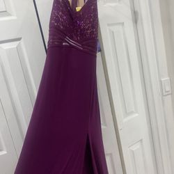 Long Purple Dress