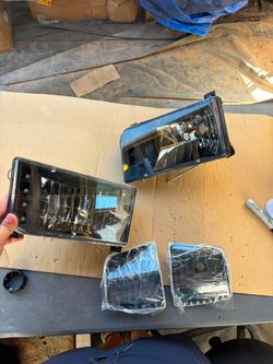 92-96 F150/F250/F350/Bronco [Black/Smoke] Amber Corner