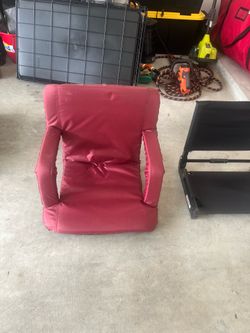 Red stadium seat