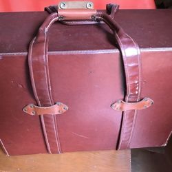Vintage leather briefcase.